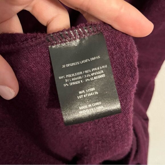 Women's 32 Degrees Berry Sleeveless Tank Dress - Picture 6 of 6